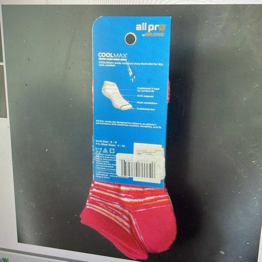ALL PRO - CoolMax by GoldToe SOCKS 3 pair
